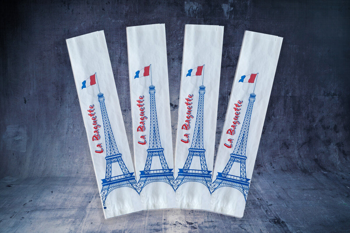 Baguettetüte, Baguettebeutel, Papiertüte für Baguette